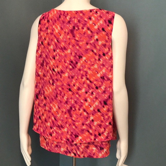 Colorful Bright Pink and Orange layered tank large - Picture 5 of 7
